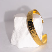 Golden Texture Bangle - MeOcean